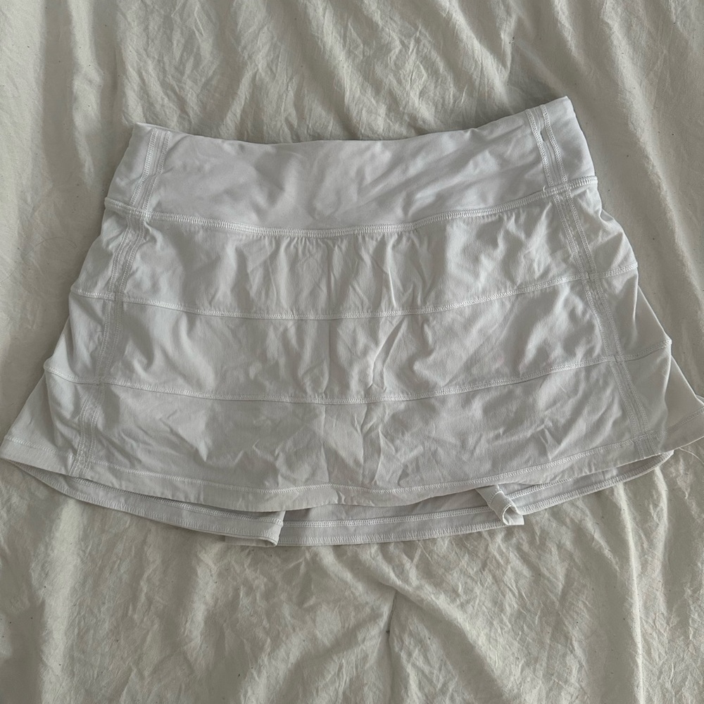 White Lululemon Pace Rival Skirt